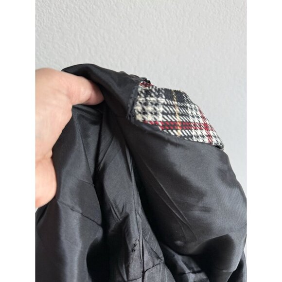 Vintage Talbots Size 10 100% Wool Plaid High Waisted Pleated Shorts Academia - Picture 12 of 16